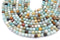 Multicolor Amazonite Gemstone Beads, 6mm, Round